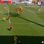 Patrick Dulcea, gol anulat în Csikszereda - Unirea Slobozia // FOTO: captură Prima Sport