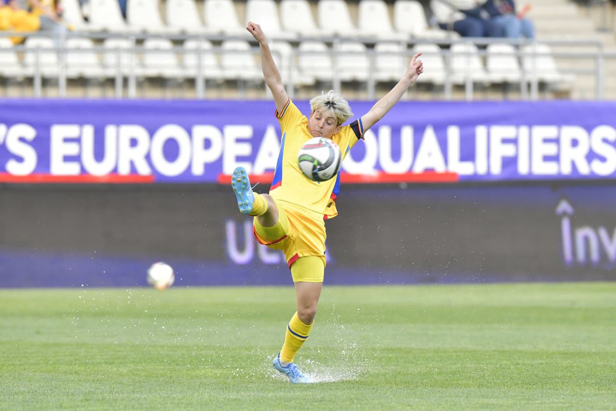 Meciul de fotbal feminin România - Cipru, imagini din repriza 2