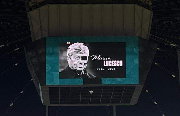 Omagiul pentru Mircea Lucescu, stricat din nou de „cubul” Arenei Naționale