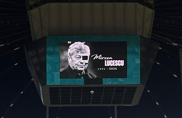 Omagiul pentru Mircea Lucescu, stricat din nou de „cubul” Arenei Naționale