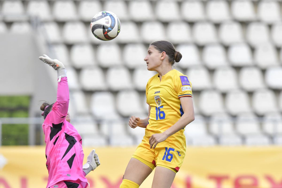 Meciul de fotbal feminin România - Cipru, imagini din repriza 2