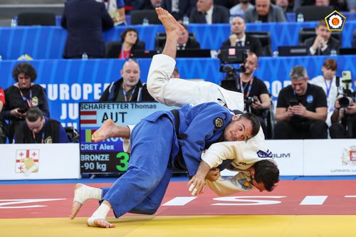 Alex Creț în finala pentru bronz FOTO Emanuele Di Feliciantonio/ EJU