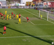 Patrick Dulcea, gol anulat în Csikszereda - Unirea Slobozia // FOTO: captură Prima Sport
