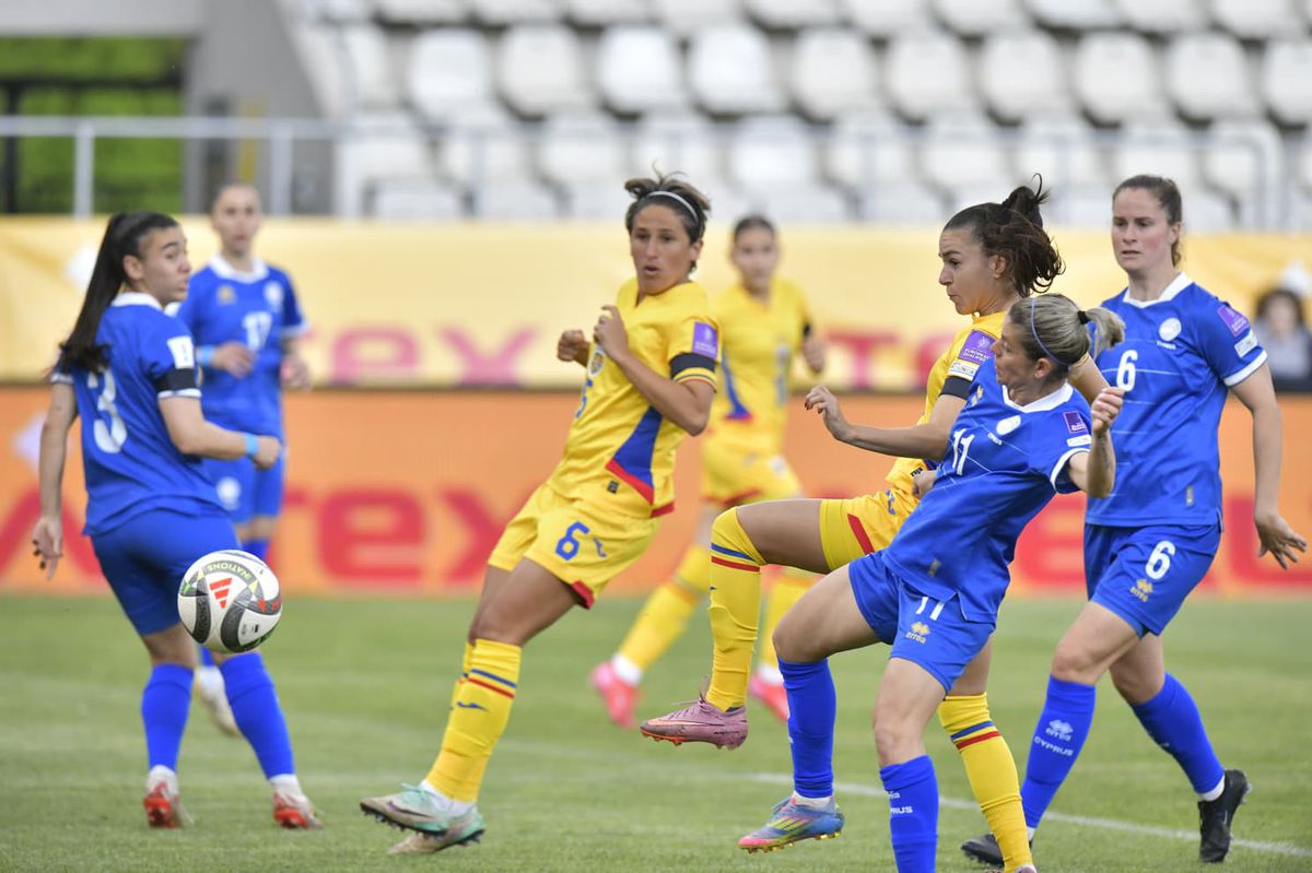 România - Cipru, la fotbal feminin