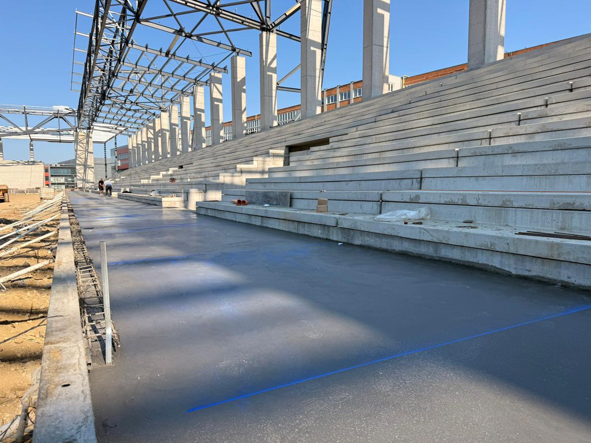 Stadiul lucrărilor la Stadionul Eroii Timișoarei - aprilie 2026
