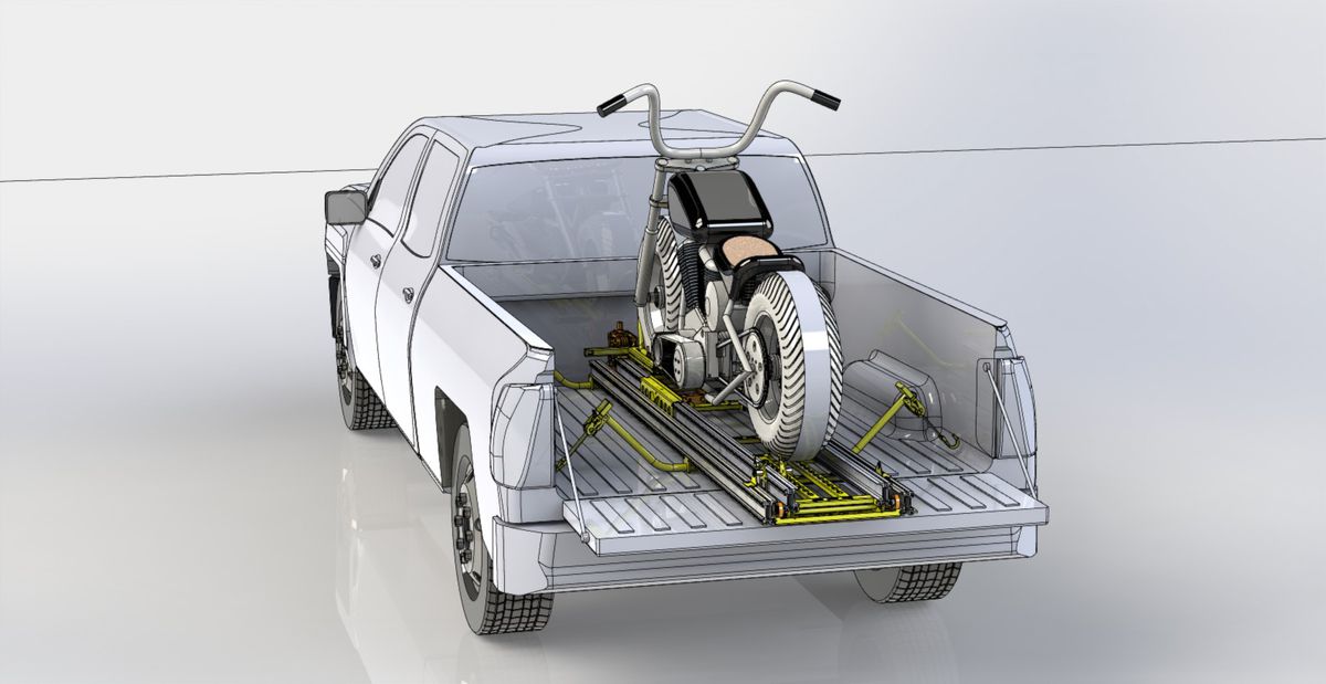 Vrei să transporți o motocicletă singur? Uite o soluție fabricată în România