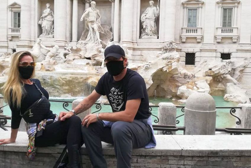 Francesco Totti alături de soția sa, Ilary // sursă foto: Instagram @ francescototti