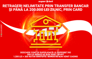 Superdorință împlinită: retrageri nelimitate la Superbet!