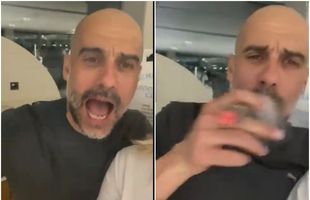 Pep Guardiola, dezlănțuit la petrecerea de titlu a lui Manchester City » Imagini inedite cu antrenorul spaniol