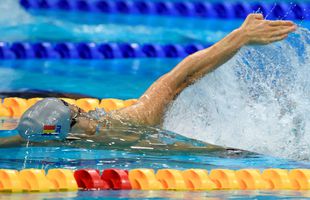 Argint european pentru Robert Glință în cursă de record mondial! A doua medalie la 50m spate a românului