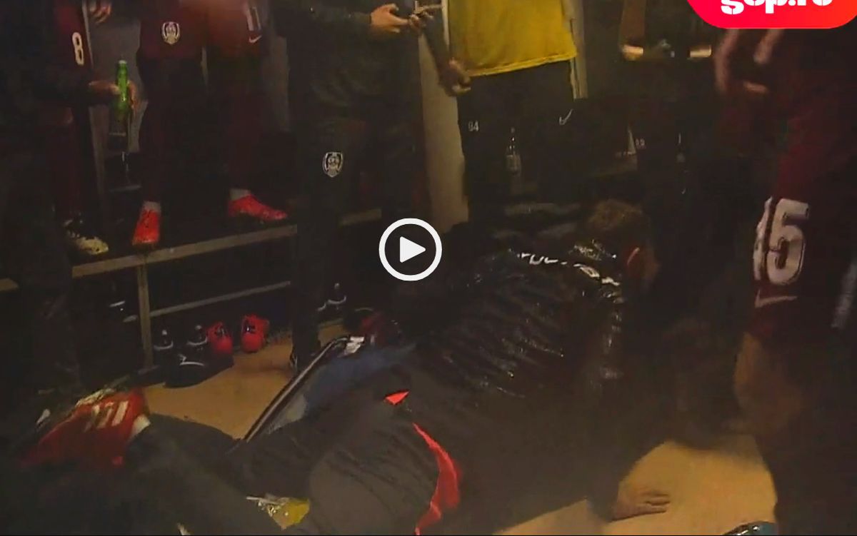 CFR Cluj, petrecere cu bere la Botoșani » Vergil Andronache, fostul „principal” al lui Becali, plonjon în vestiar 