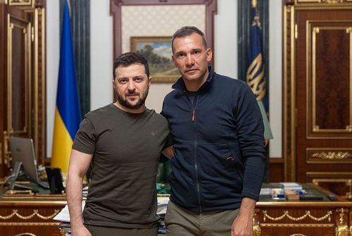 Velodomir Zelenski (stânga) și Andriy Shevchenko (dreapta)/ foto: Instagram @andriyshevchenko