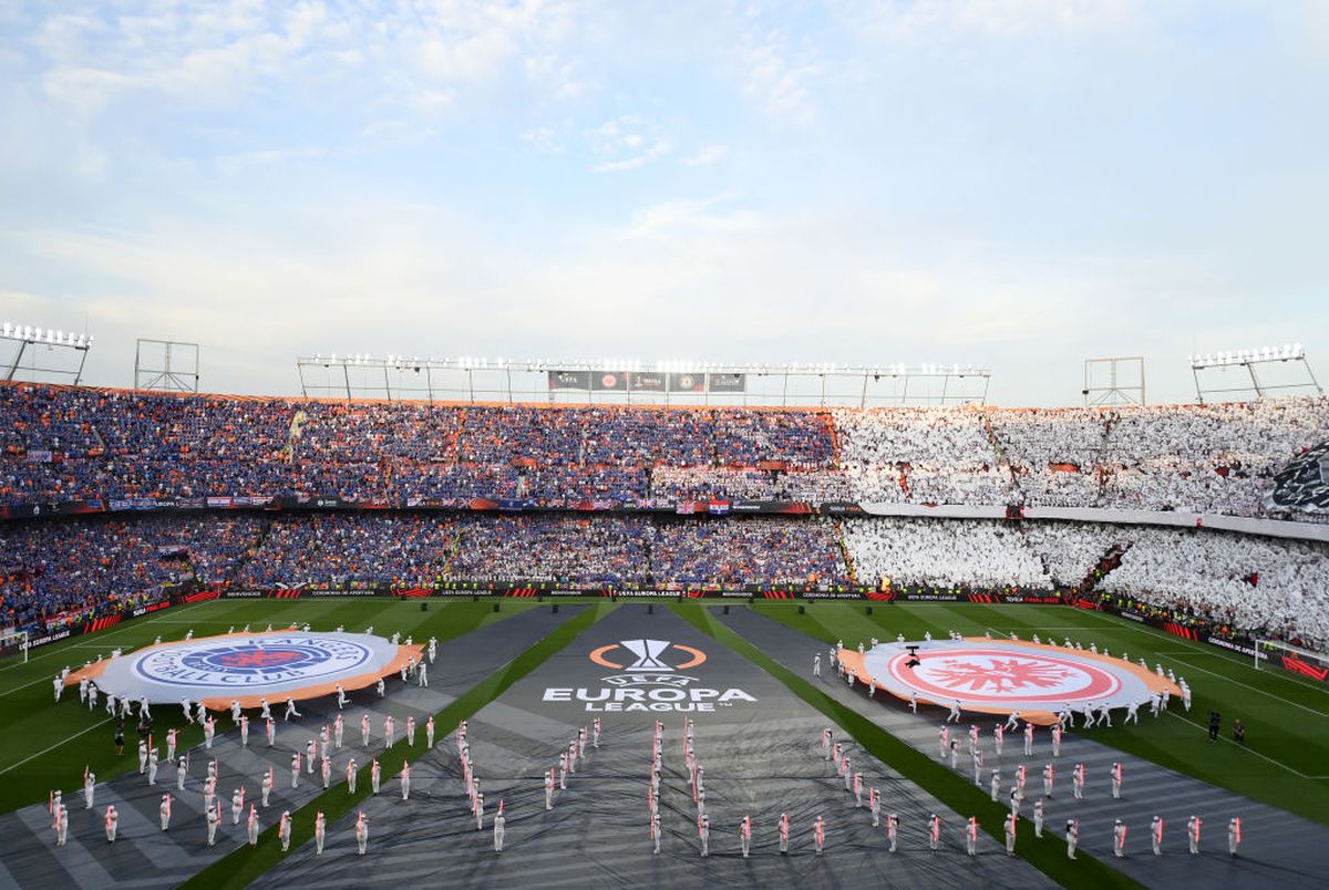 Ceremonia de deschidere. Eintracht Frankfurt - Rangers, finala Europa League