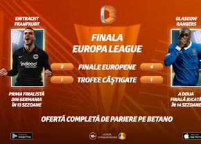 Eintracht Frankfurt - Glasgow Rangers, duel istoric la Sevilla! Ce putem paria pe finala Europa League?
