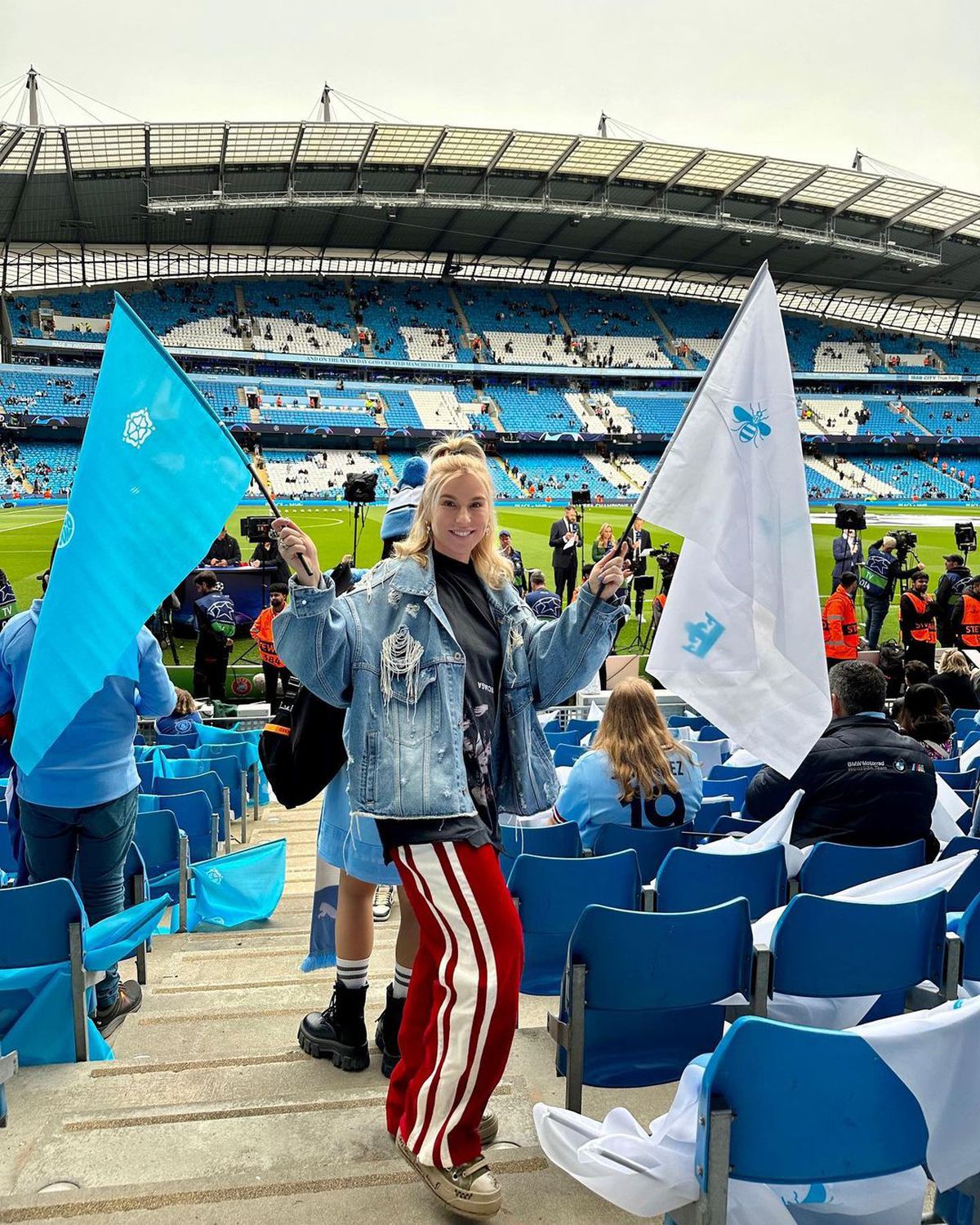 Corina Bud, pe transmisiunea live de la Manchester City - Real Madrid