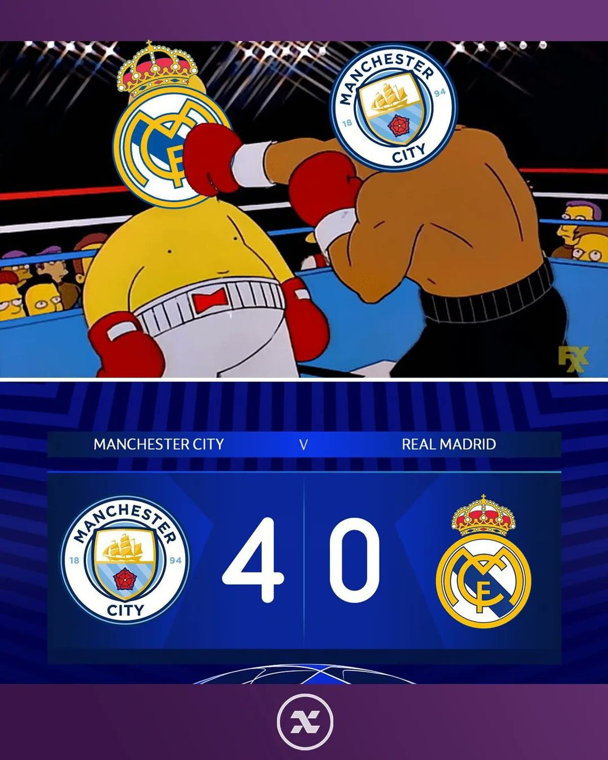 Meme Manchester City - Real Madrid 4-0