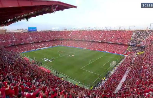 „Piele de găină” pe Ramon Sanchez Pizjuan » Imnul celor de la Sevilla, cântat de peste 45.000 de fani