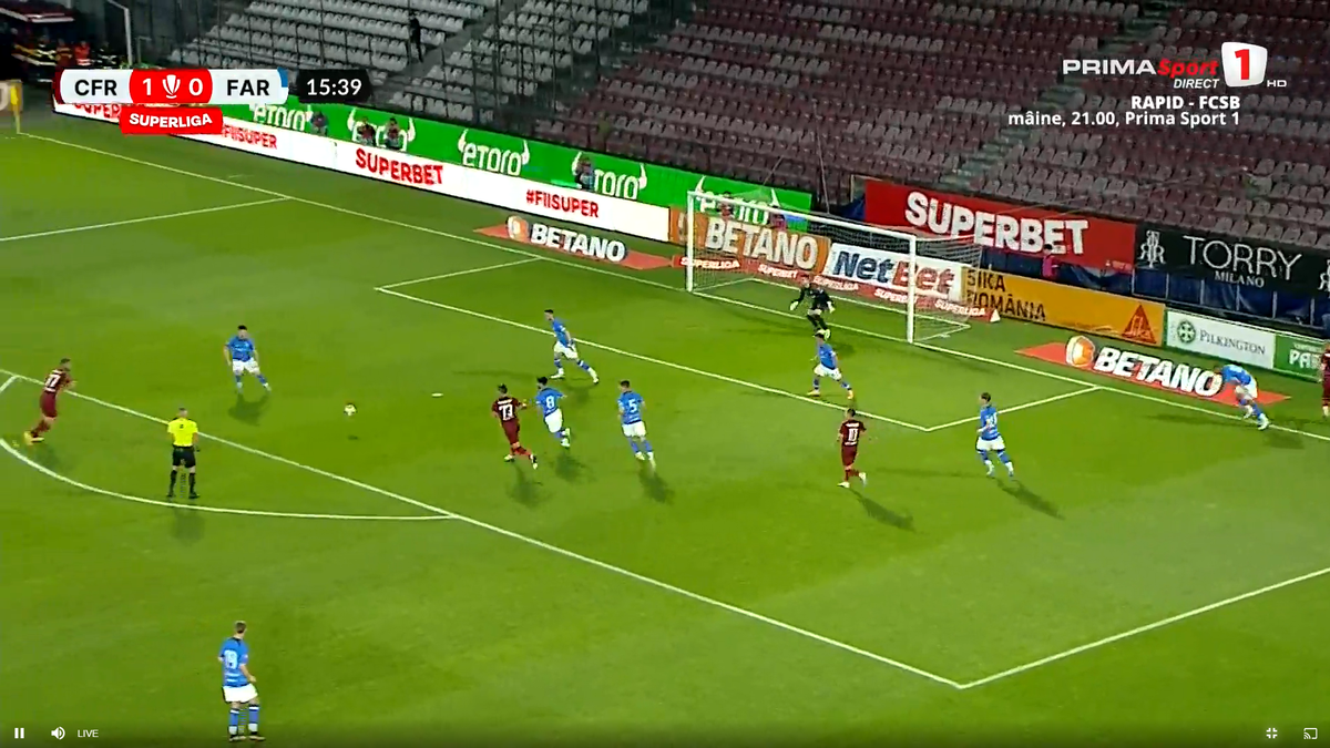 Noul preferat al lui Dan Petrescu a marcat un gol fabulos » Portarul n-a avut nicio șansă