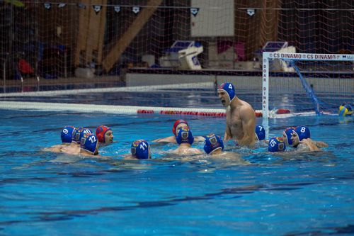 Poloiștii de la Steaua într-un moment de concentrare FOTO sportpictures.eu