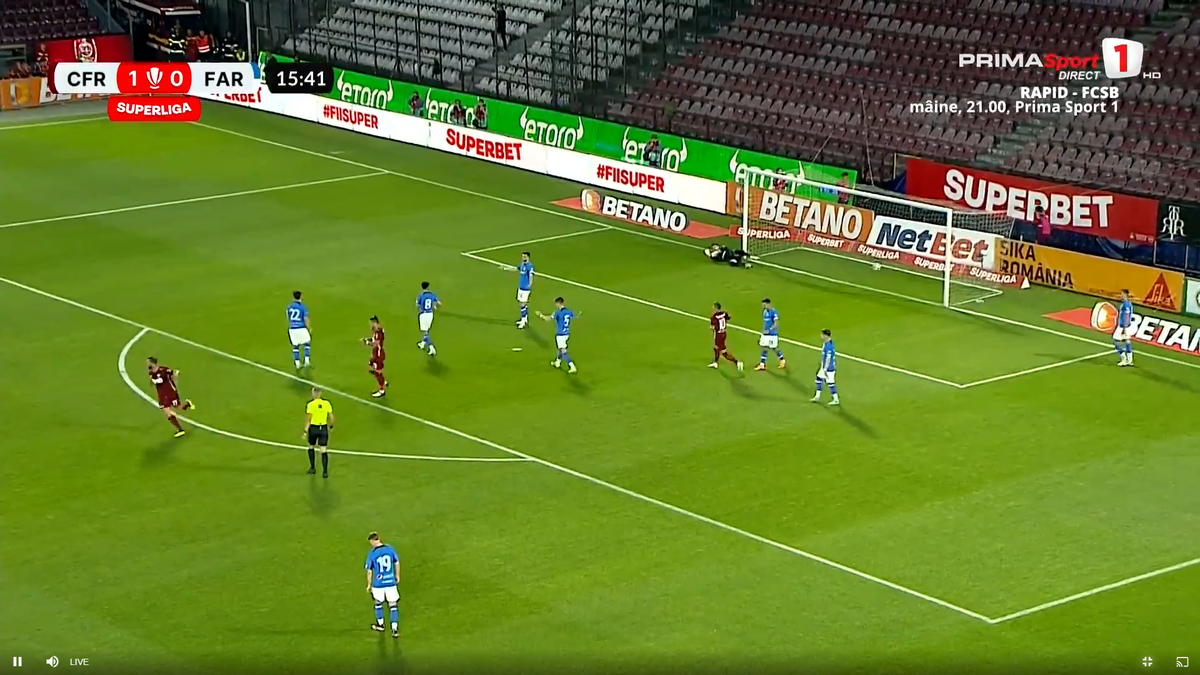 Tachtsidis, gol superb în CFR Cluj - Farul