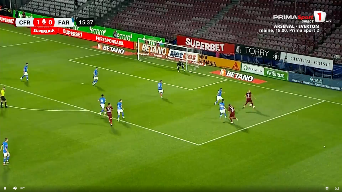 Tachtsidis, gol superb în CFR Cluj - Farul