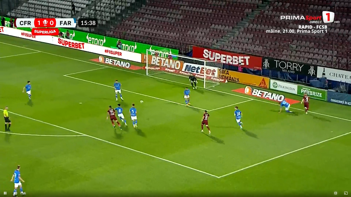 Tachtsidis, gol superb în CFR Cluj - Farul