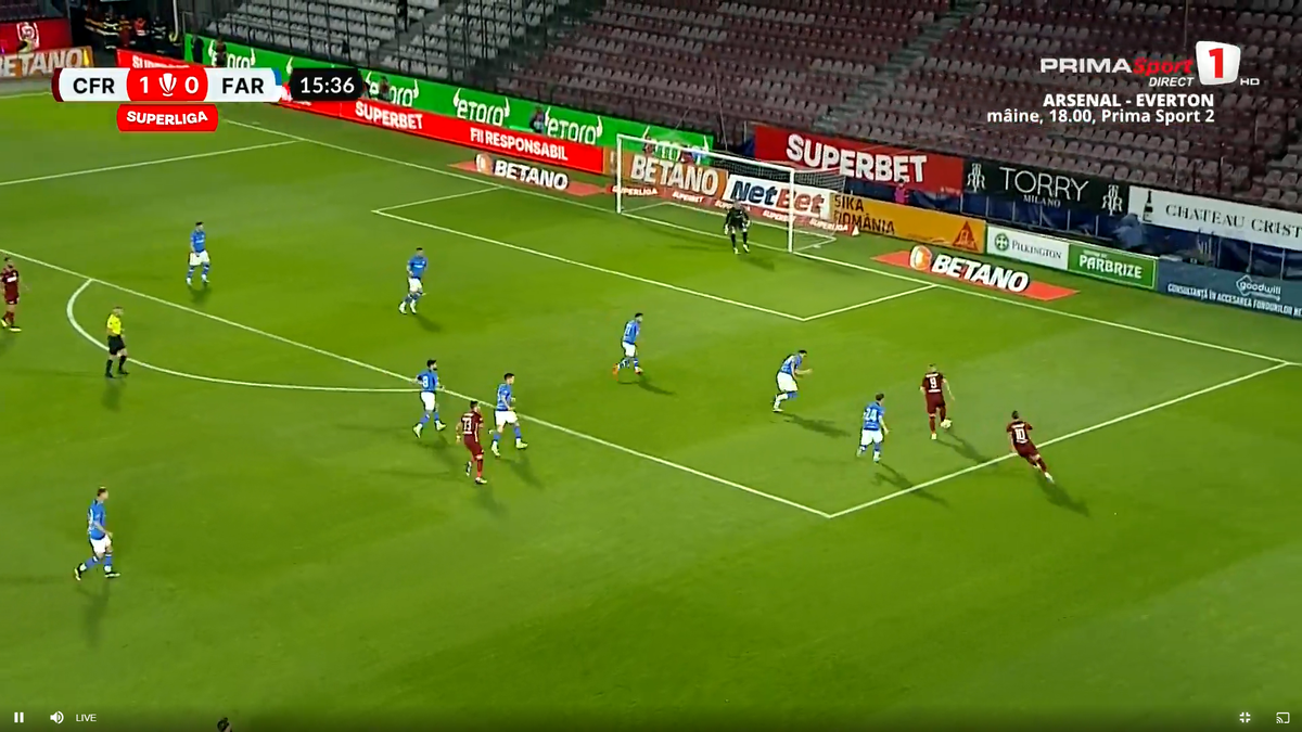 Noul preferat al lui Dan Petrescu a marcat un gol fabulos » Portarul n-a avut nicio șansă