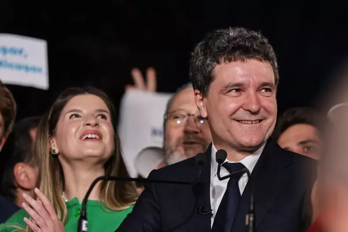 Primele imagini cu Nicușor Dan și George Simion, după apariția exit-poll-urilor