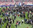 Scenele de la finalul partidei Steaua - Reșița, scor 0-2 / Foto: GSP
