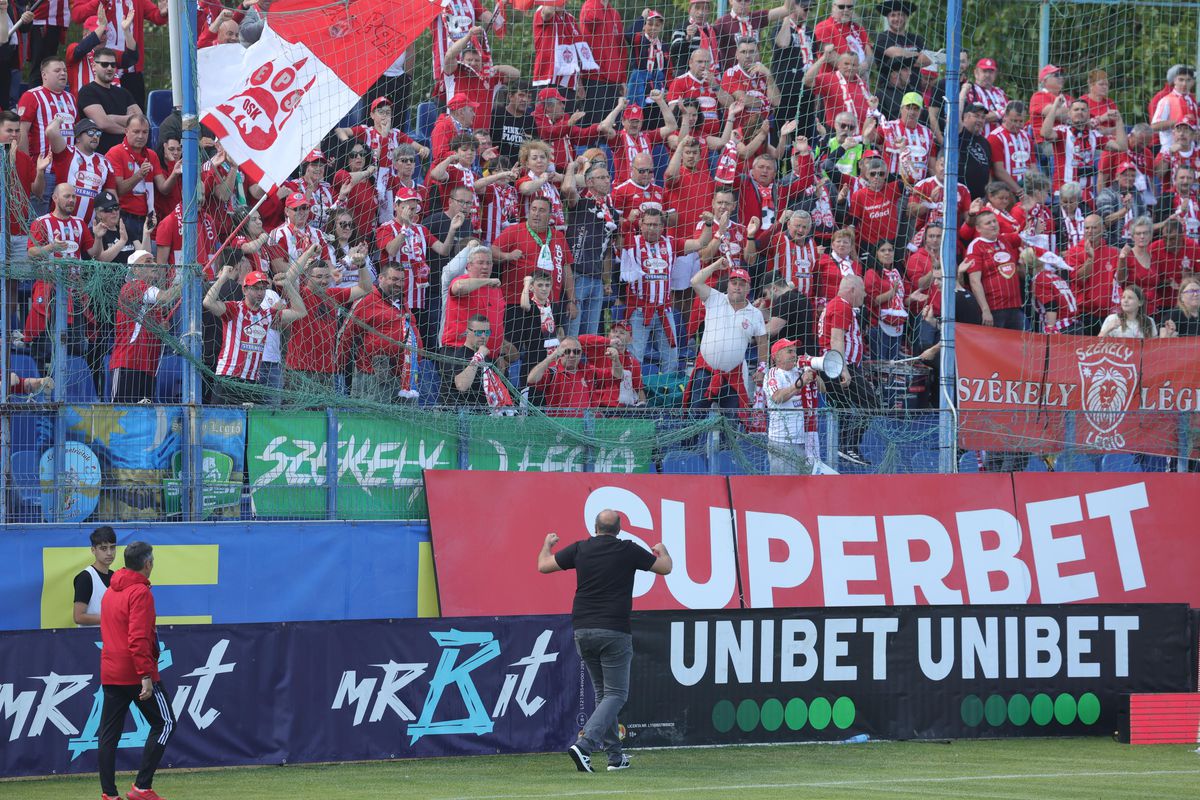 Unirea Slobozia - Sepsi // Dioszegi, moment fabulos înainte de partidă