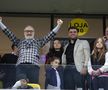 Teodora Becali, Mihai Mincu, Gigi Becali, la FCSB - U Craiova 1-0. Foto: Ionuț Iordache (GSP.RO)