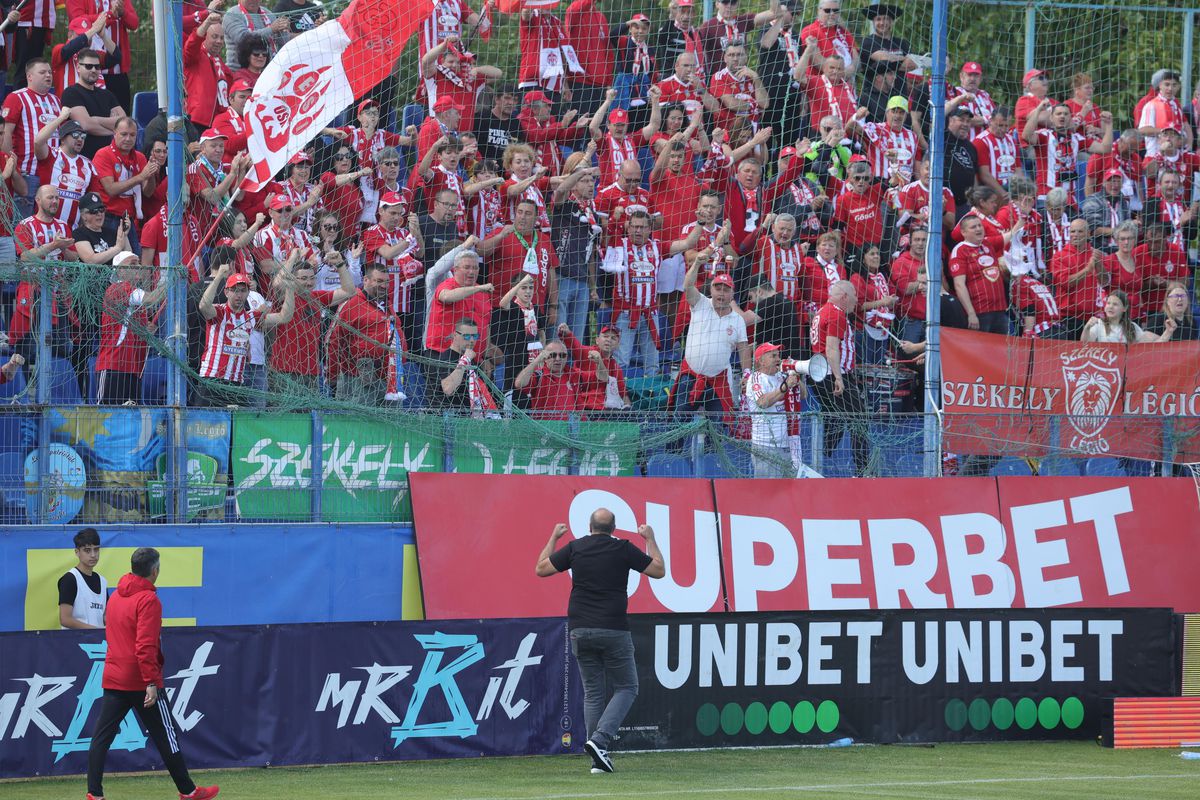 Unirea Slobozia - Sepsi // Dioszegi, moment fabulos înainte de partidă