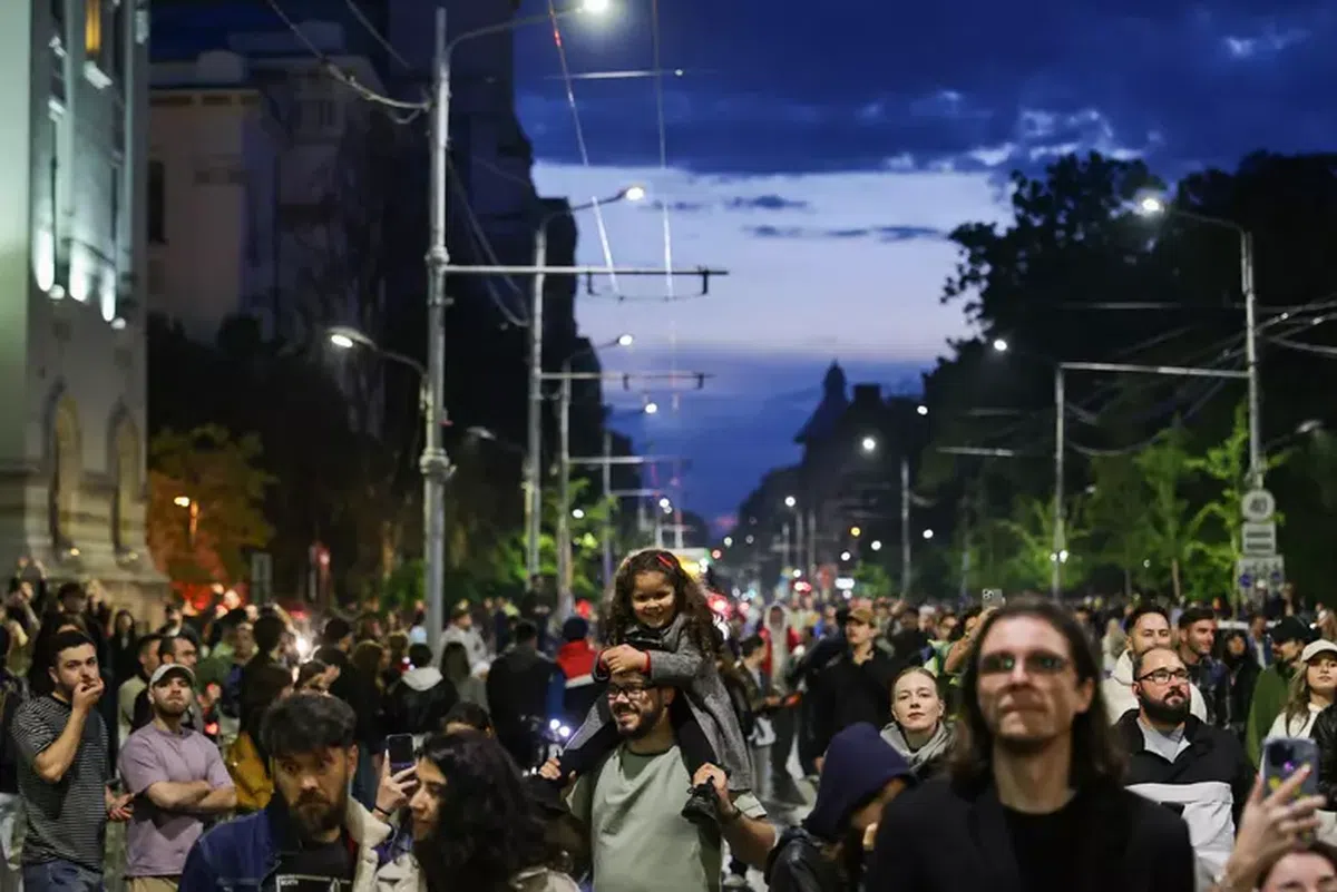 Primele imagini cu Nicușor Dan și George Simion, după apariția exit-poll-urilor