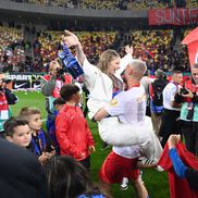 Antonia Salanta și Daniel Bîrligea, la petrecerea câștigătorii titlului de către FCSB. Foto: Eduard Vînătoru (GSP.RO)