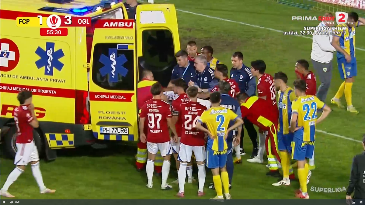 Aproape de o tragedie în Petrolul - Oțelul