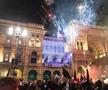 Ce sărbătoare în Piața Domului! Cristi Chivu a ridicat trofeele și a cântat cu sute de mii de oameni