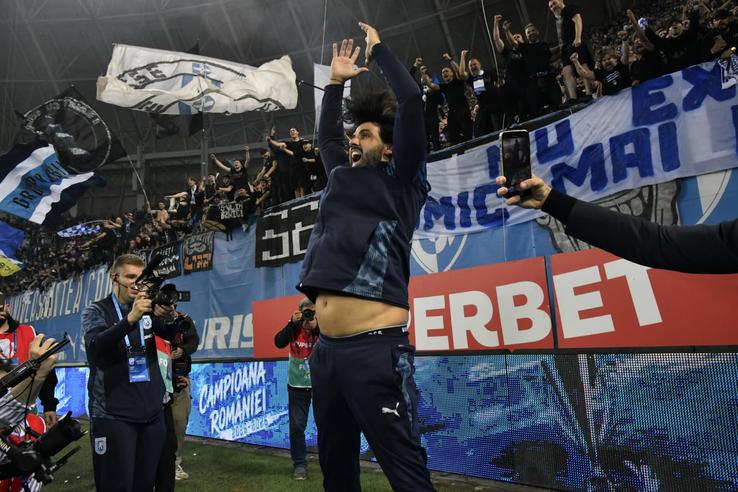 Filipe Coelho. Universitatea Craiova a câștigat titlul de campioană în Superligă. Foto: Cristi Preda (GSP.RO)