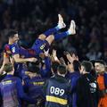 Robert Lewandowski, sărbătorit de coechipierii de la Barcelona / Foto: Imago