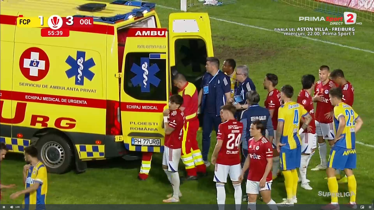 Aproape de o tragedie în Petrolul - Oțelul
