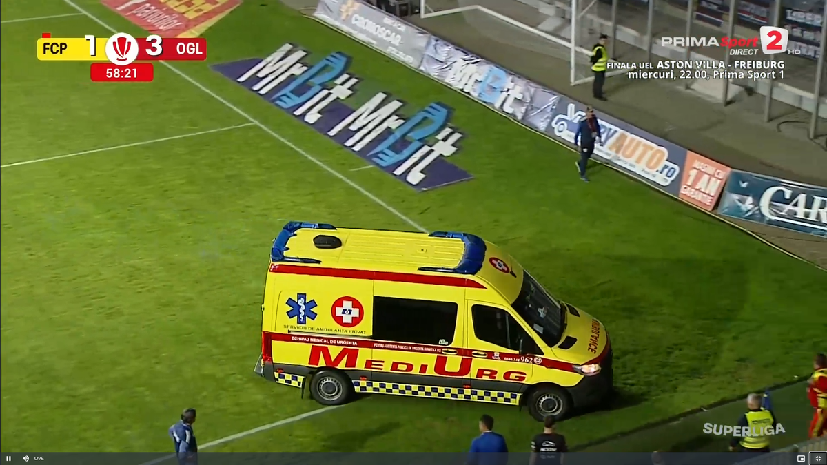 Aproape de o tragedie în Petrolul - Oțelul