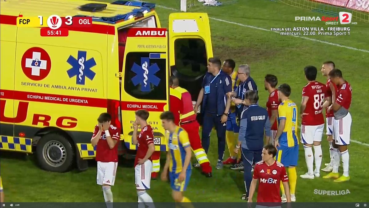 Aproape de o tragedie în Petrolul - Oțelul