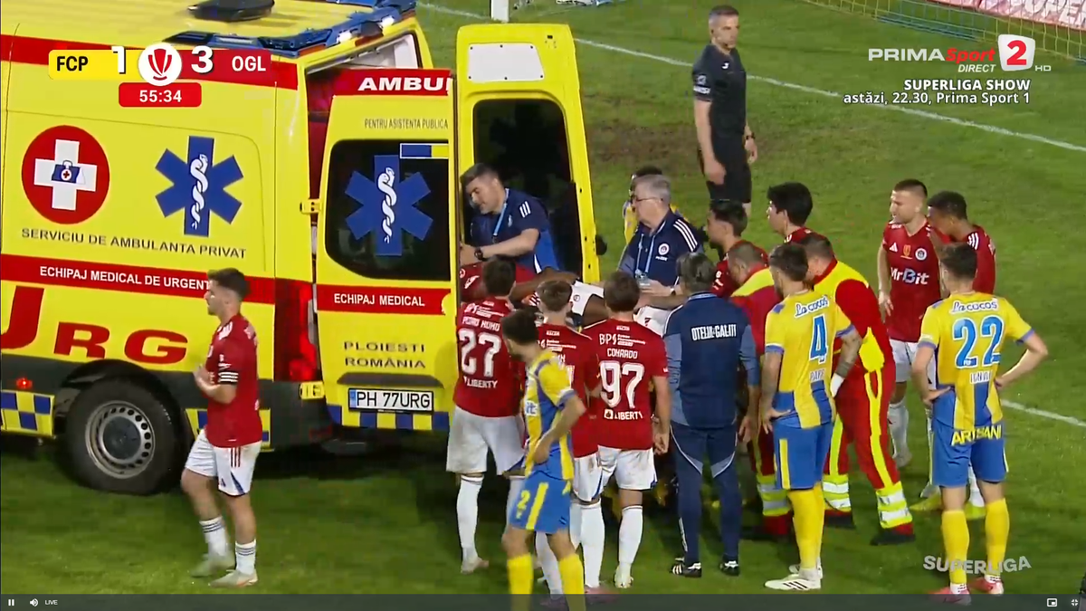 Aproape de o tragedie în Petrolul - Oțelul