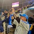 Mihai Rotaru și Mihai Bobonete, în timpul fiestei de la stadion
Foto Eduard Apostol