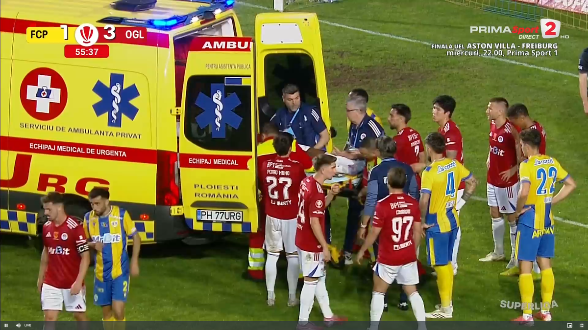 Aproape de o tragedie în Petrolul - Oțelul