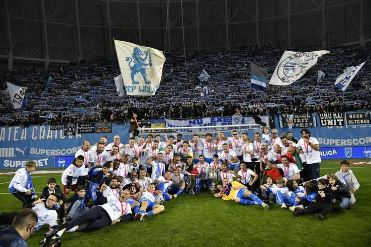 Universitatea Craiova a câștigat titlul de campioană în Superligă. Foto: Cristi Preda (GSP.RO)