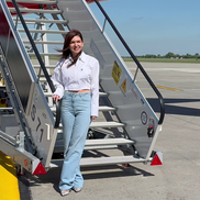 Simona Halep a devenit imaginea companiei aeriene AnimaWings. Foto: Andrei Crăițoiu (GSP.RO)