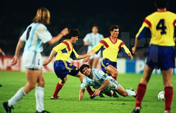 30 de ani de la România - Argentina » Mărturiile „tricolorului” care l-a anihilat pe Maradona la Mondialul din 1990: „Mi-a stat inima, mi-a aruncat tricoul pe jos de nervi”