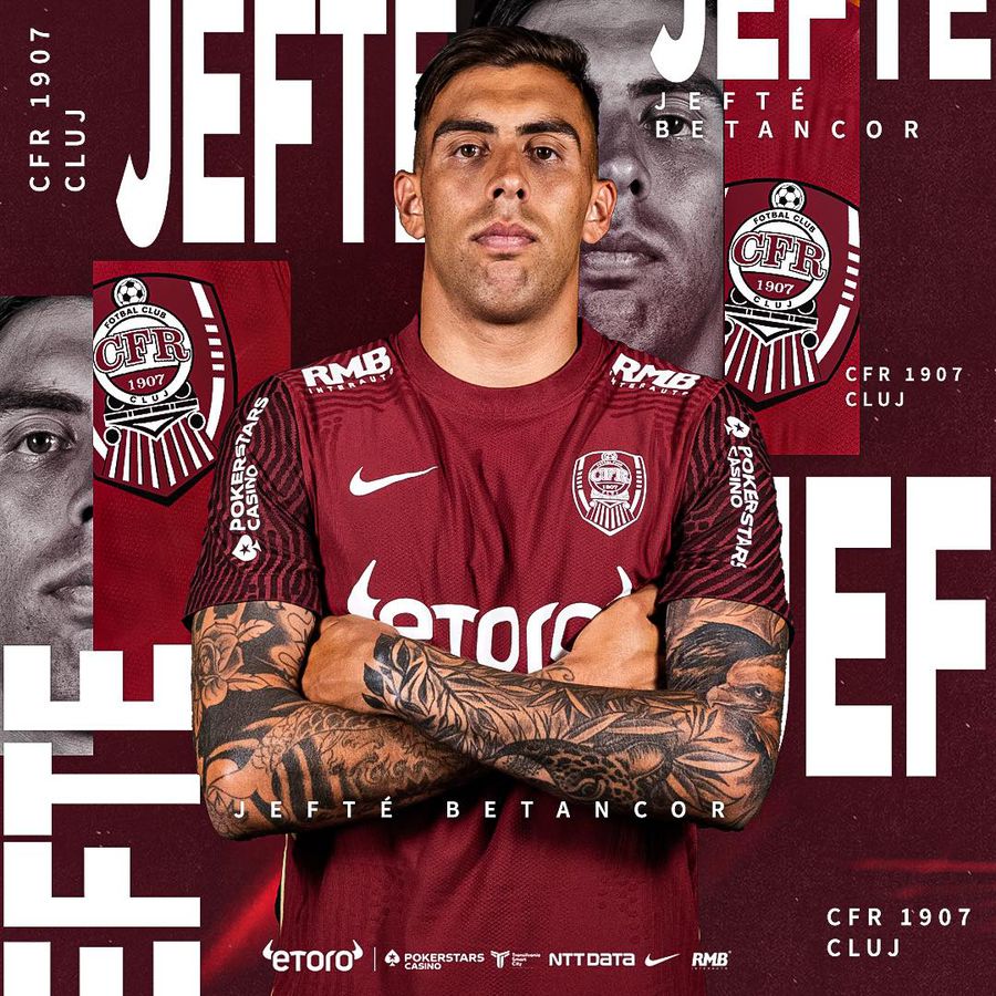 Jefte Betancor, prezentat la CFR Cluj CFR Cluj a anunțat transferul! Petrescu a adus un golgeter