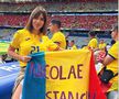 Andreea, soția lui Nicolae Stanciu, prezentă la meciul România – Ucraina. Foto: Instagram