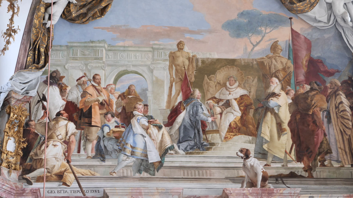 Pe urmele lui Napoleon » Dormitorul lui Bonaparte din palatul somptuos din Wurzburg, păstrat în starea lui originală